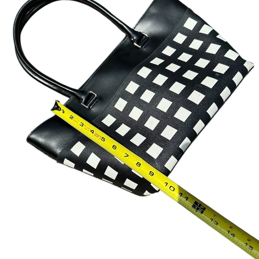 Kate Spade New York Black and White Checkered Tote - Picture 10 of 14